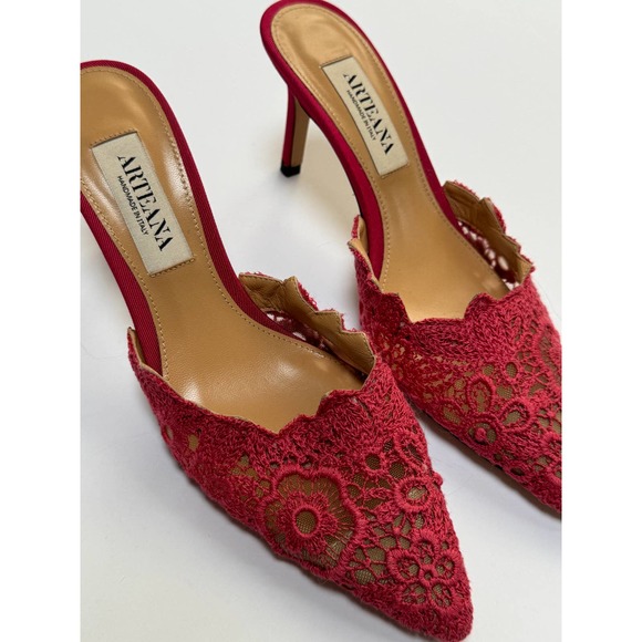 Arteana 75mm Lace Amalfi Mules - Picture 3 of 6